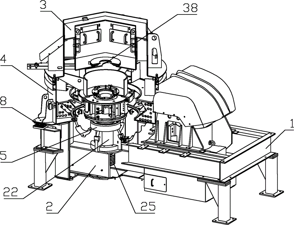 Vertical-shaft sand making machine