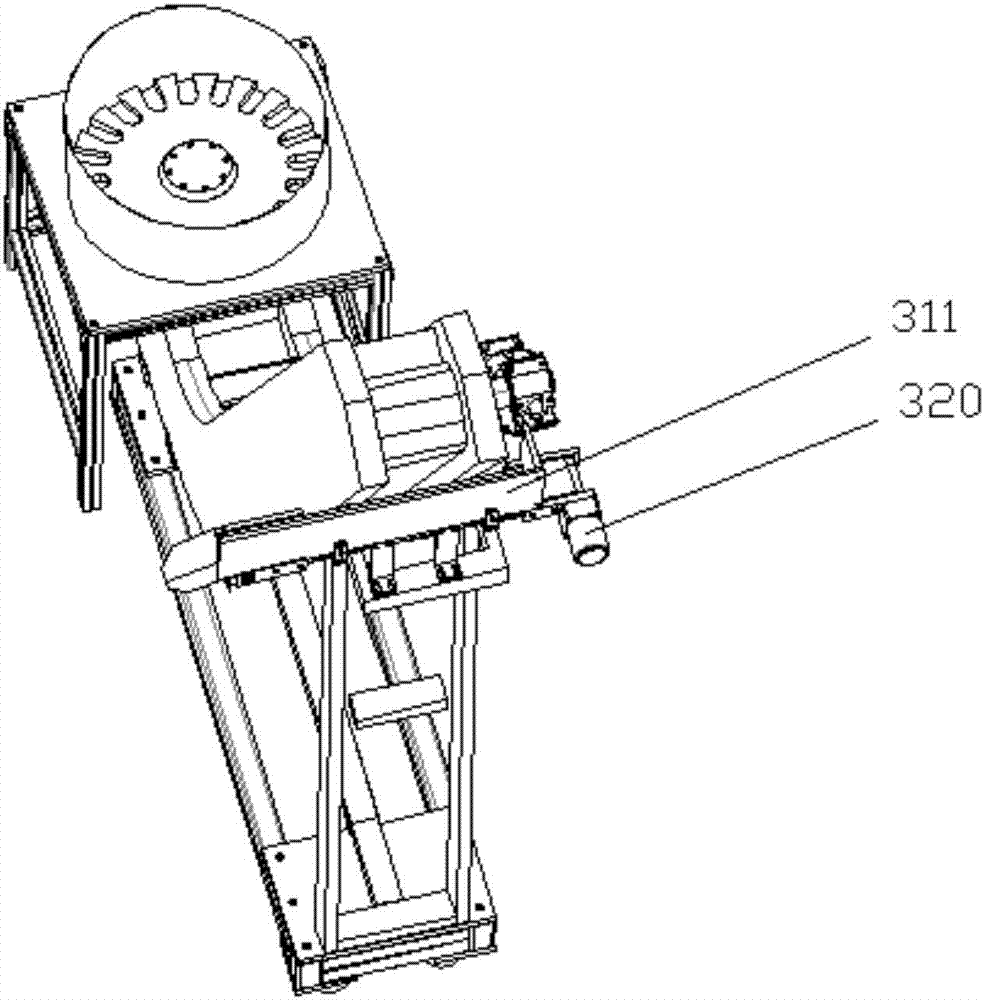 Bearing roller feeding mechanism and bearing roller feeding equipment