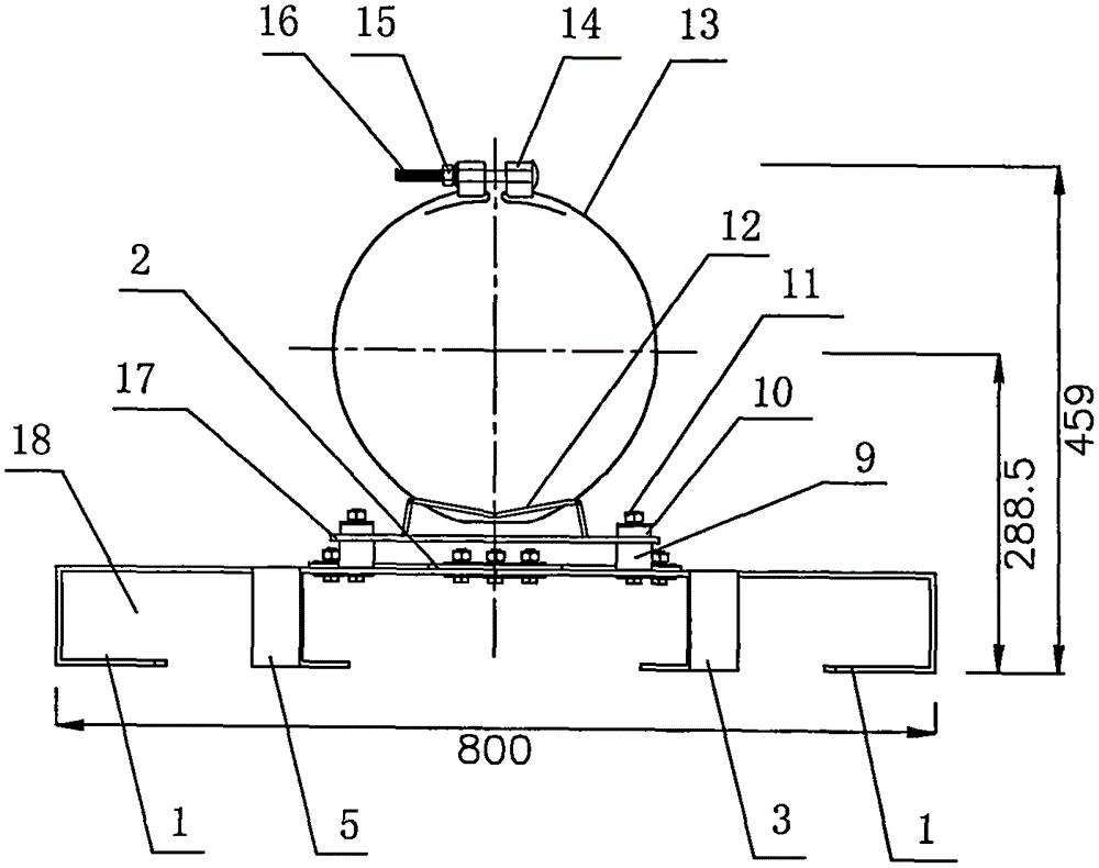 Insulated residual cable stand