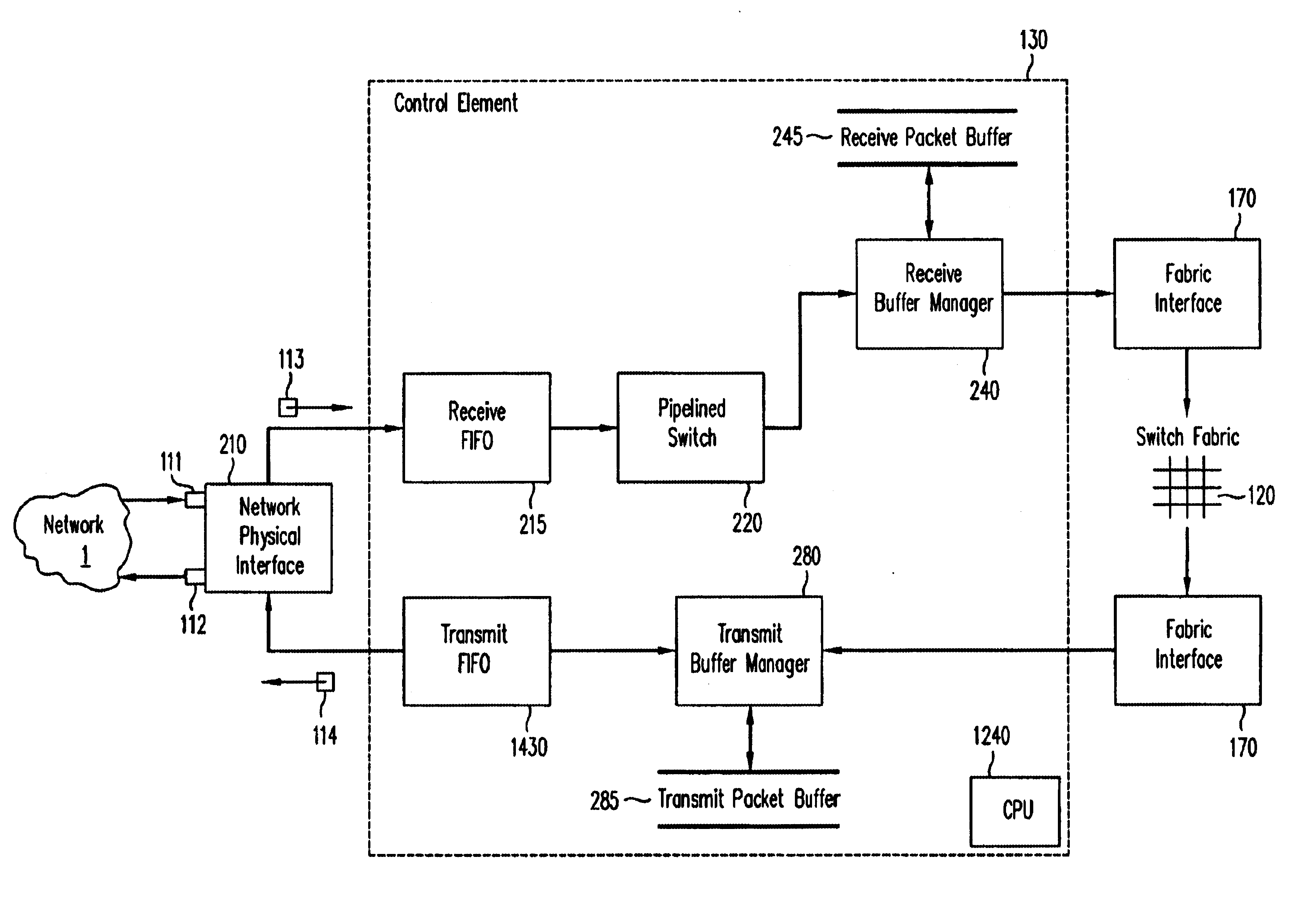 Flexible engine and data structure for packet header processing