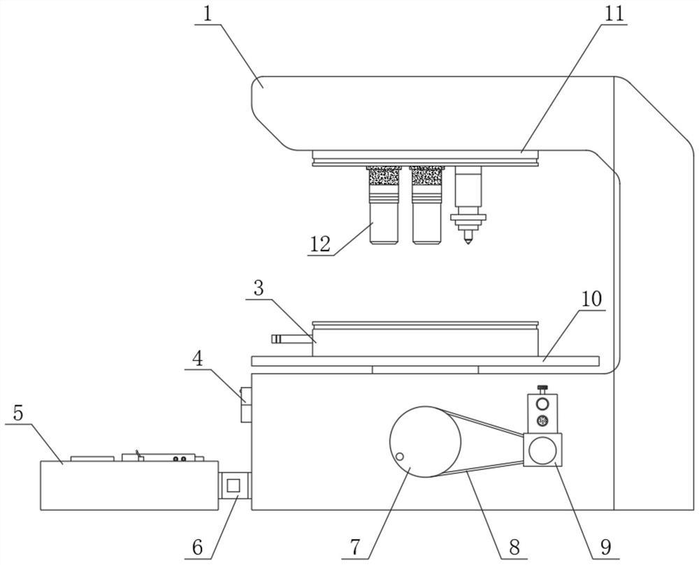 Novel electric adjusting and limiting device for platform deck