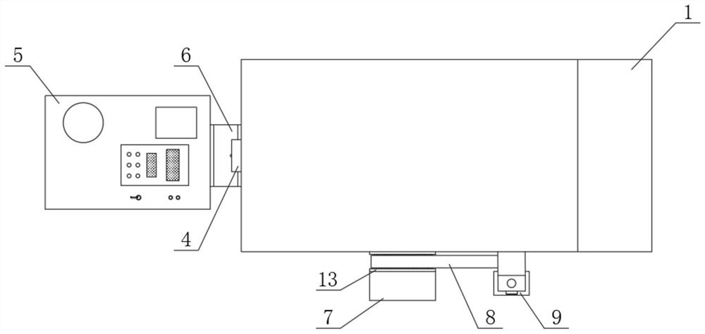 Novel electric adjusting and limiting device for platform deck