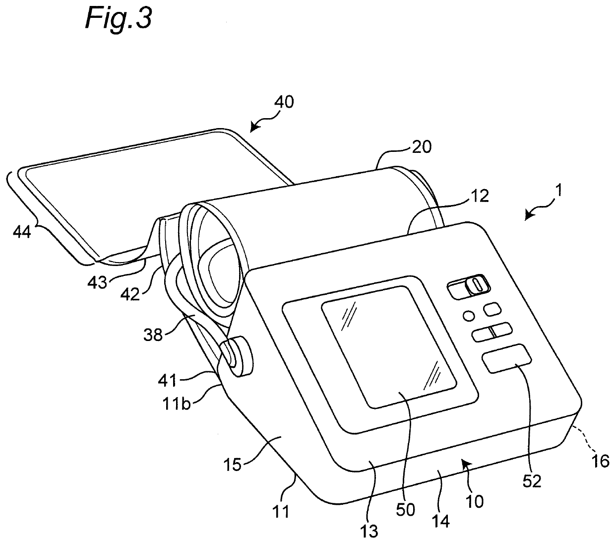 Cover for blood pressure meter, and blood pressure meter