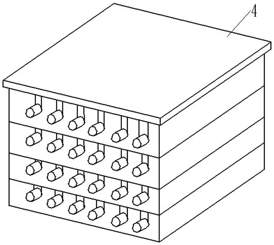 Loading box body device for diesel engine crankshafts