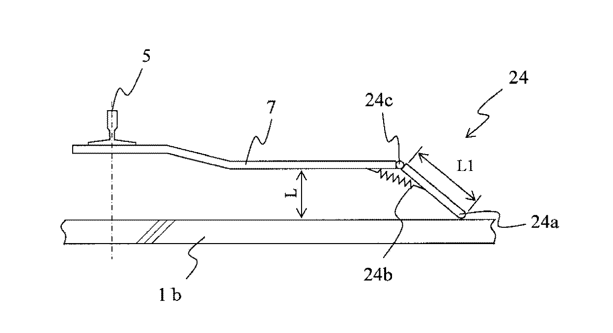 Strip-shaped member anti-hooking device for elevator