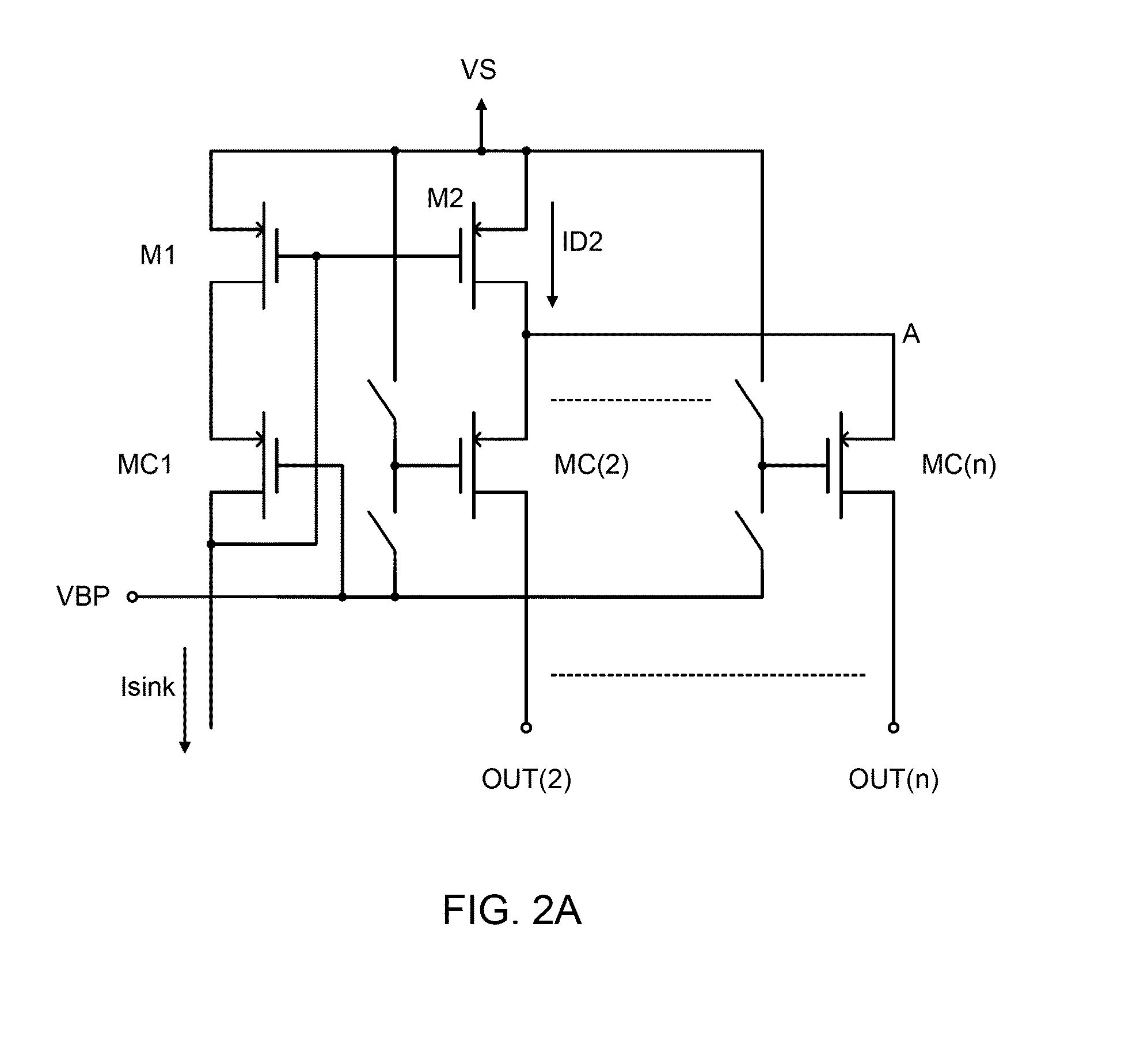 Current sensing multiple output current stimulators