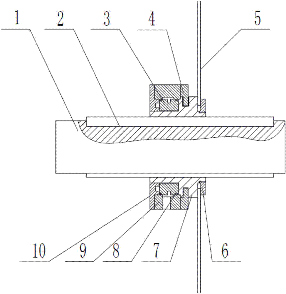 Axially movable hydrostatic bearing device