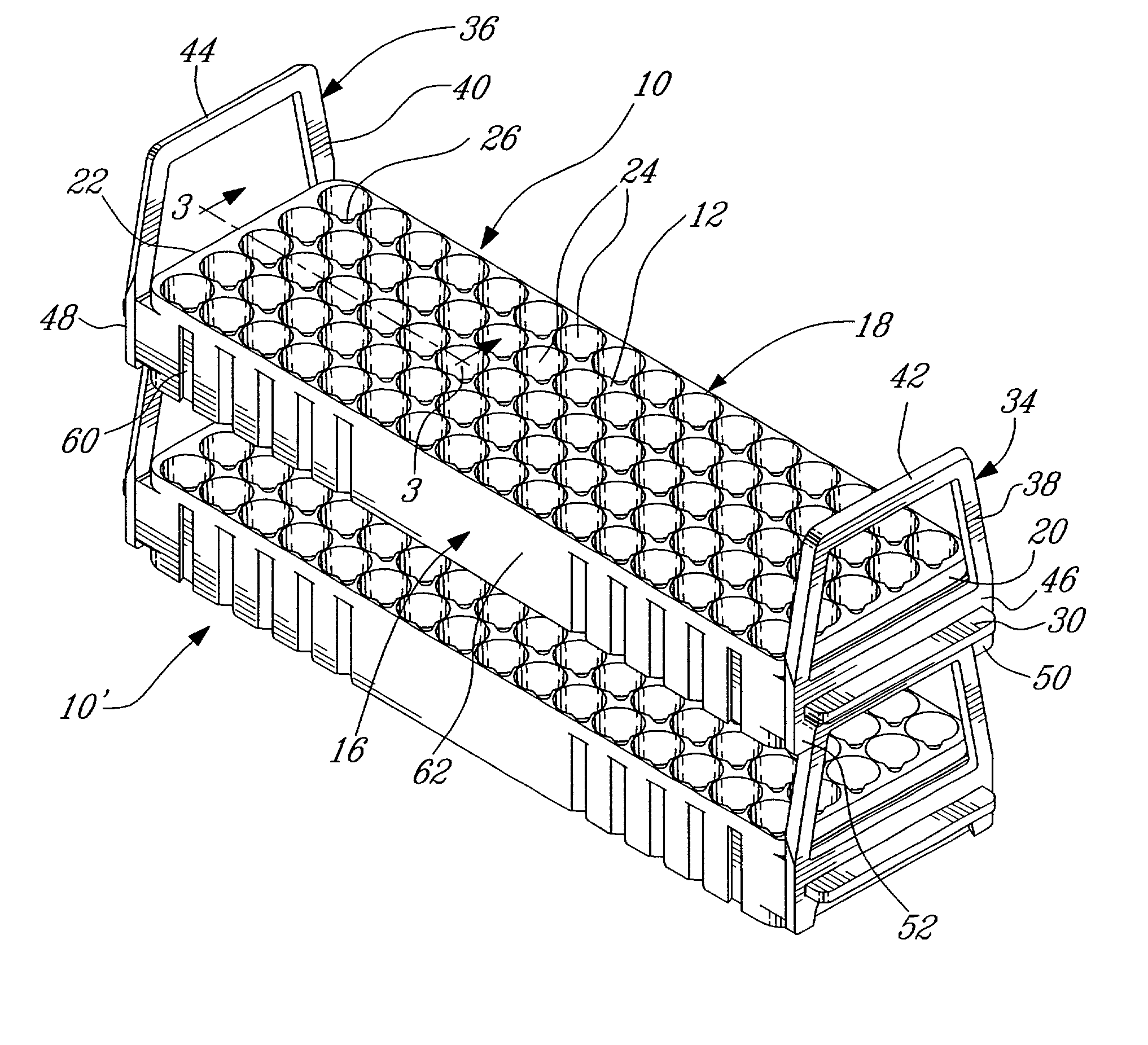 Modular test tube rack