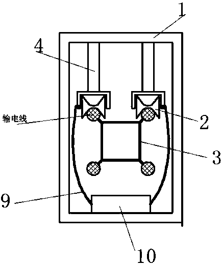 Obstacle-crossing protection robot employing ice melting agent to remove ice for power transmission line