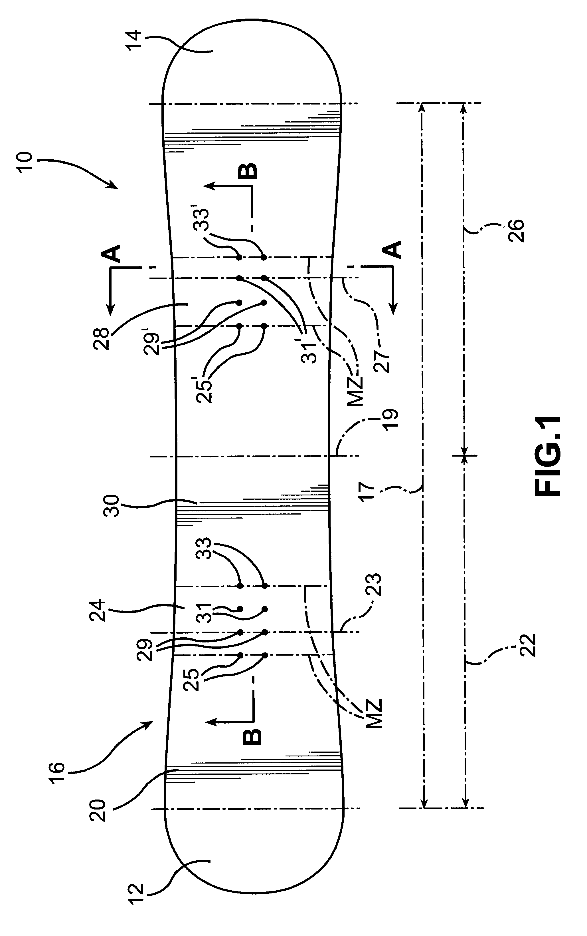 Method of making a snowboard having improved turning performance