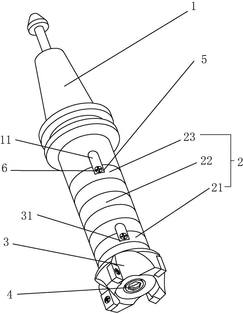 Milling cutter special for numerical control milling machine