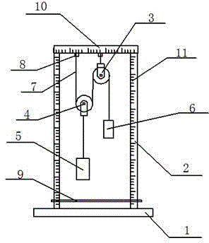 Pulley for physics teaching