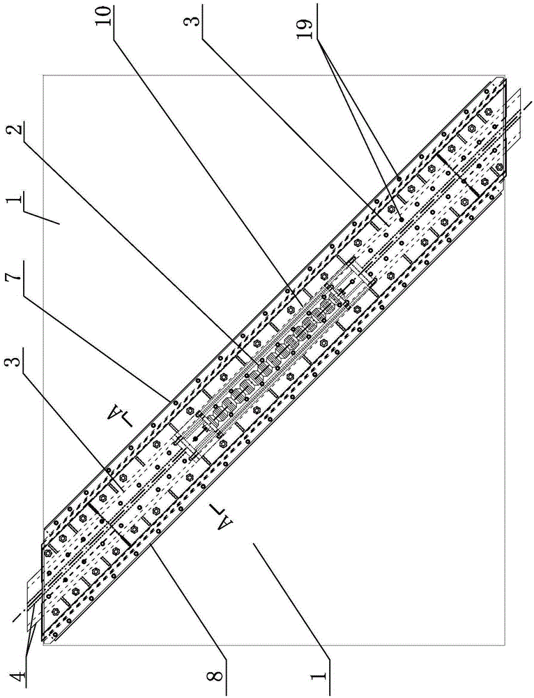 Built-in self-resetting steel plate support of assembling wall plate