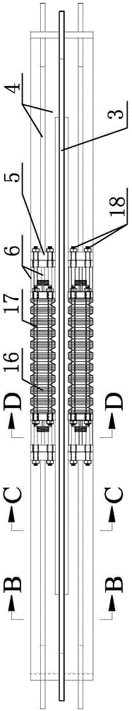 Built-in self-resetting steel plate support of assembling wall plate