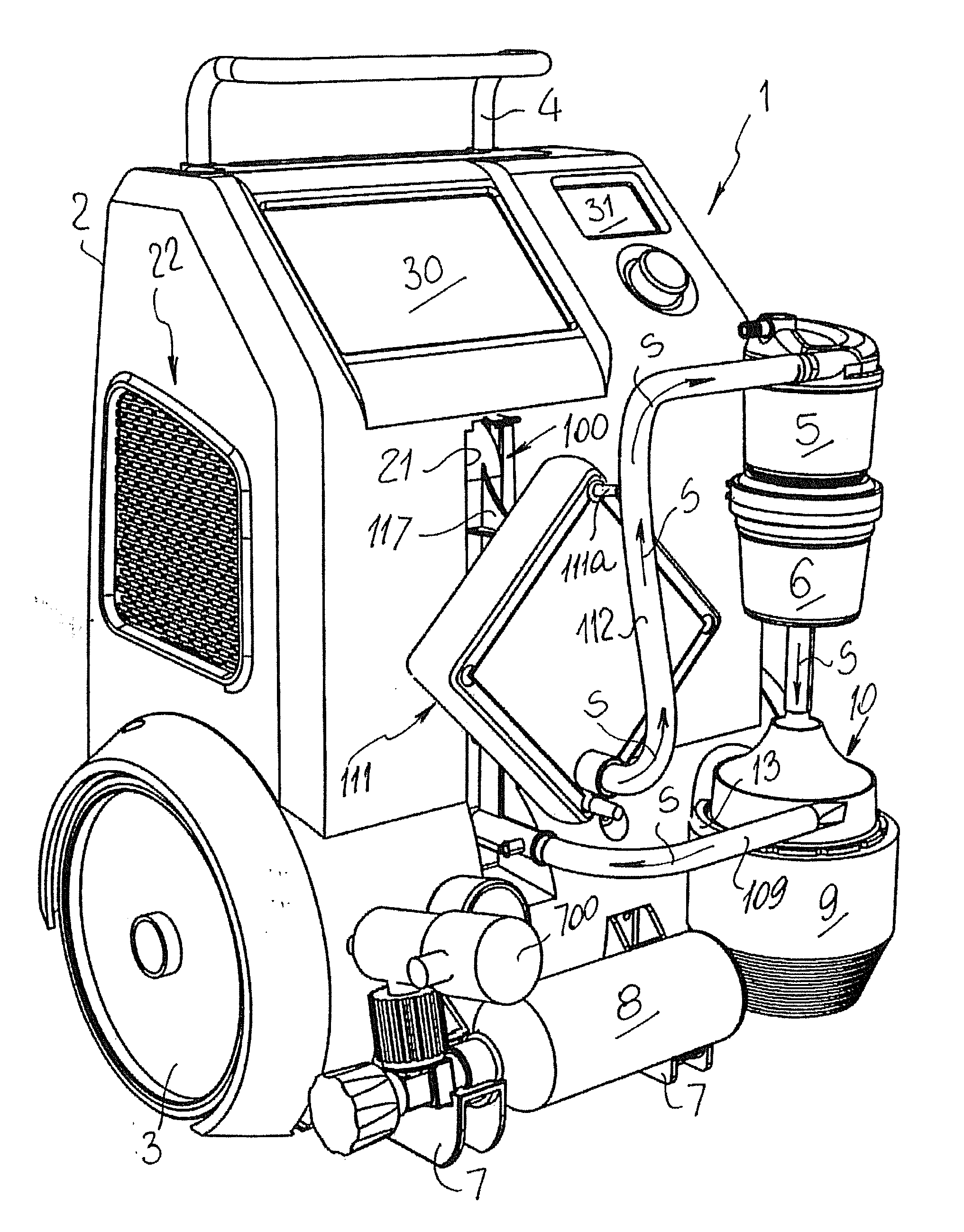 Portable medical apparatus for cardiopulmonary aid to patients