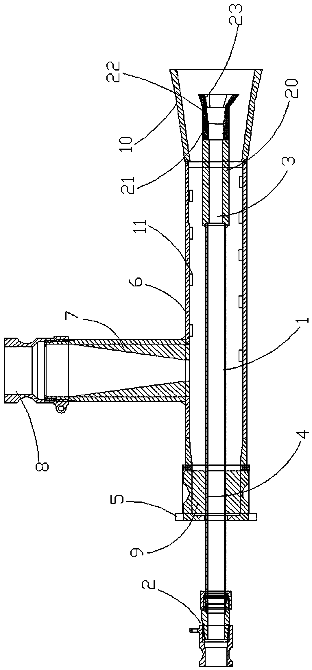 Improved-type desulfurization and denitrification spray gun