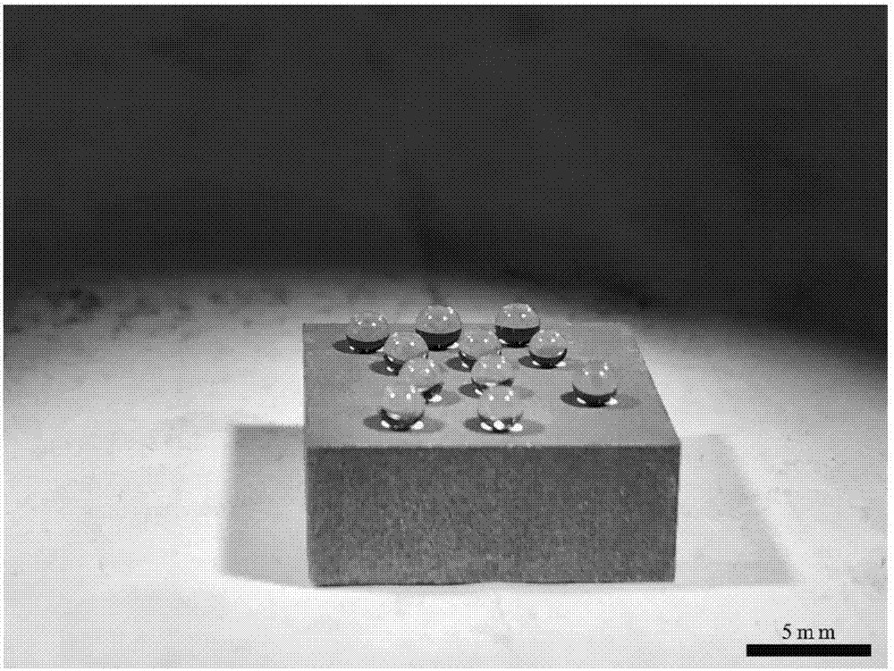 Method for preparing superhydrophobic surface by utilizing supersonic flame spraying