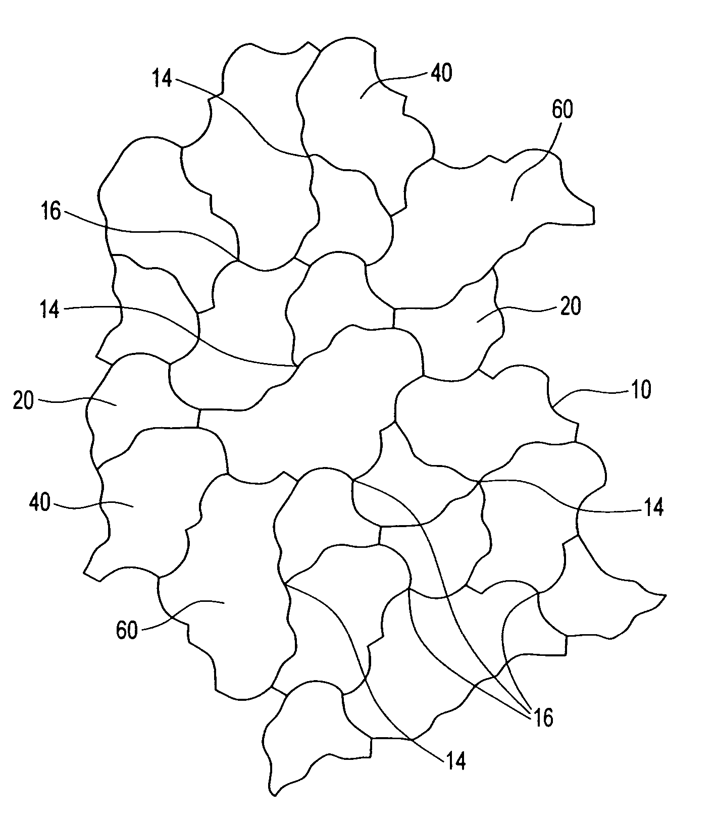 Irregular, tessellated building units