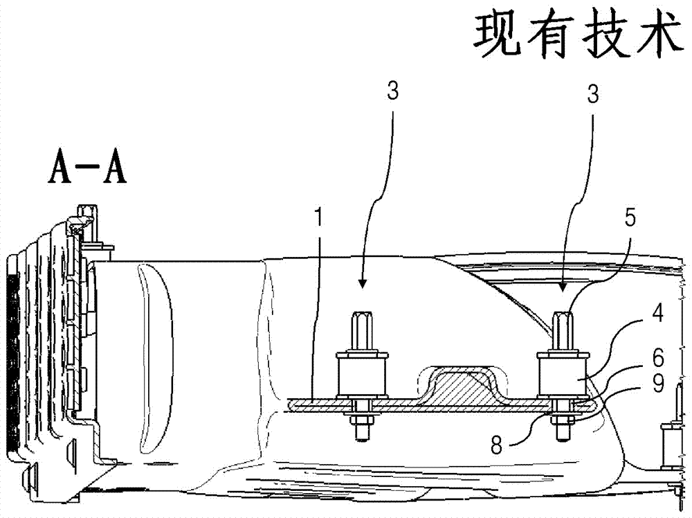 Method and device for fixing a plastic component to a carrying component