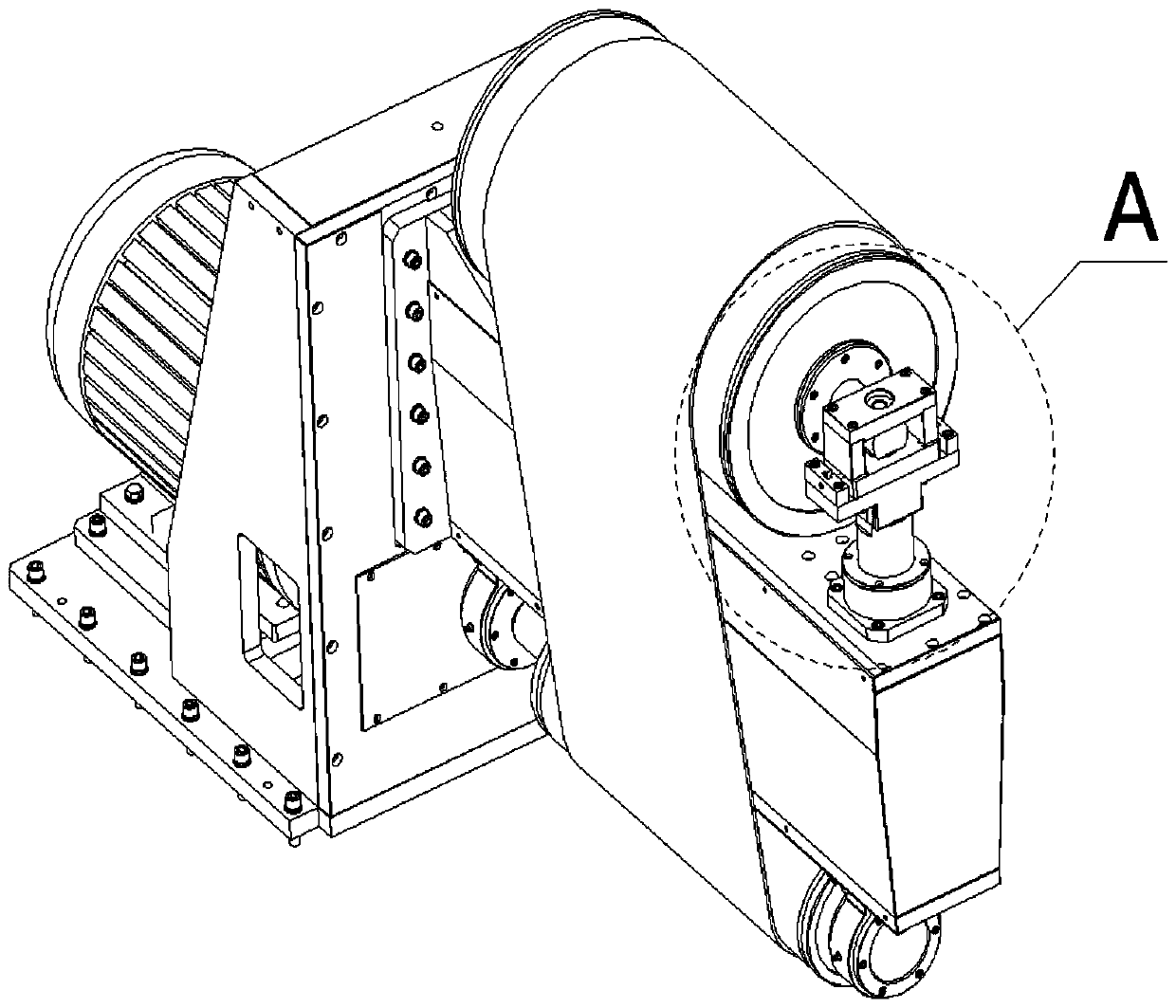 High-performance copper alloy strip grinding device