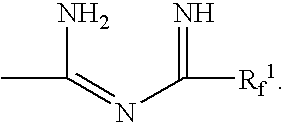 Fluorinated imidoylamidines vulcanizing agents