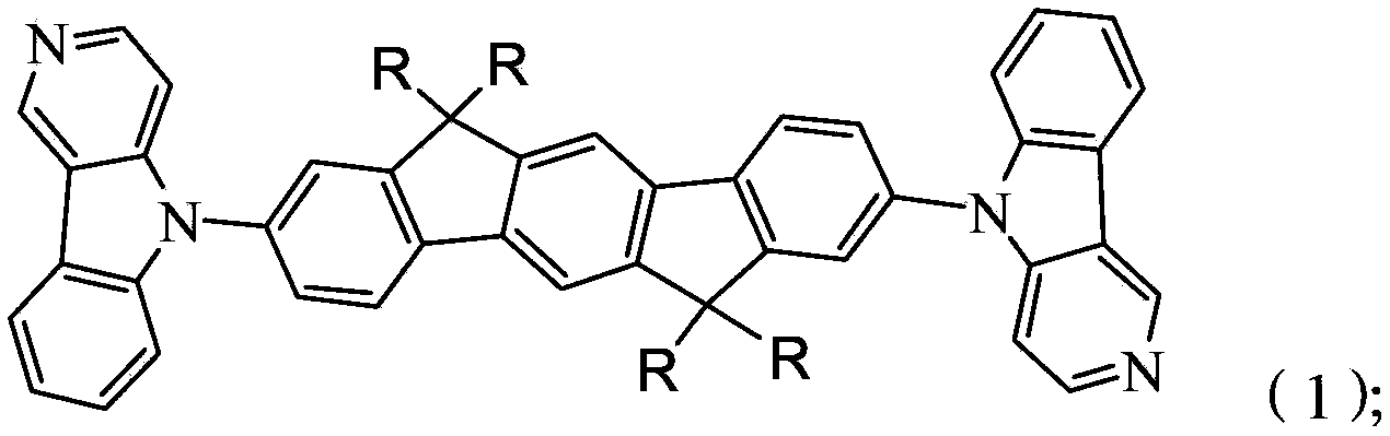 Organic electrophosphorescent main body material as well as preparation method thereof and organic electroluminescence device