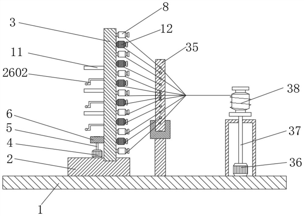 A yarn twisting number adjusting mechanism for textile machinery