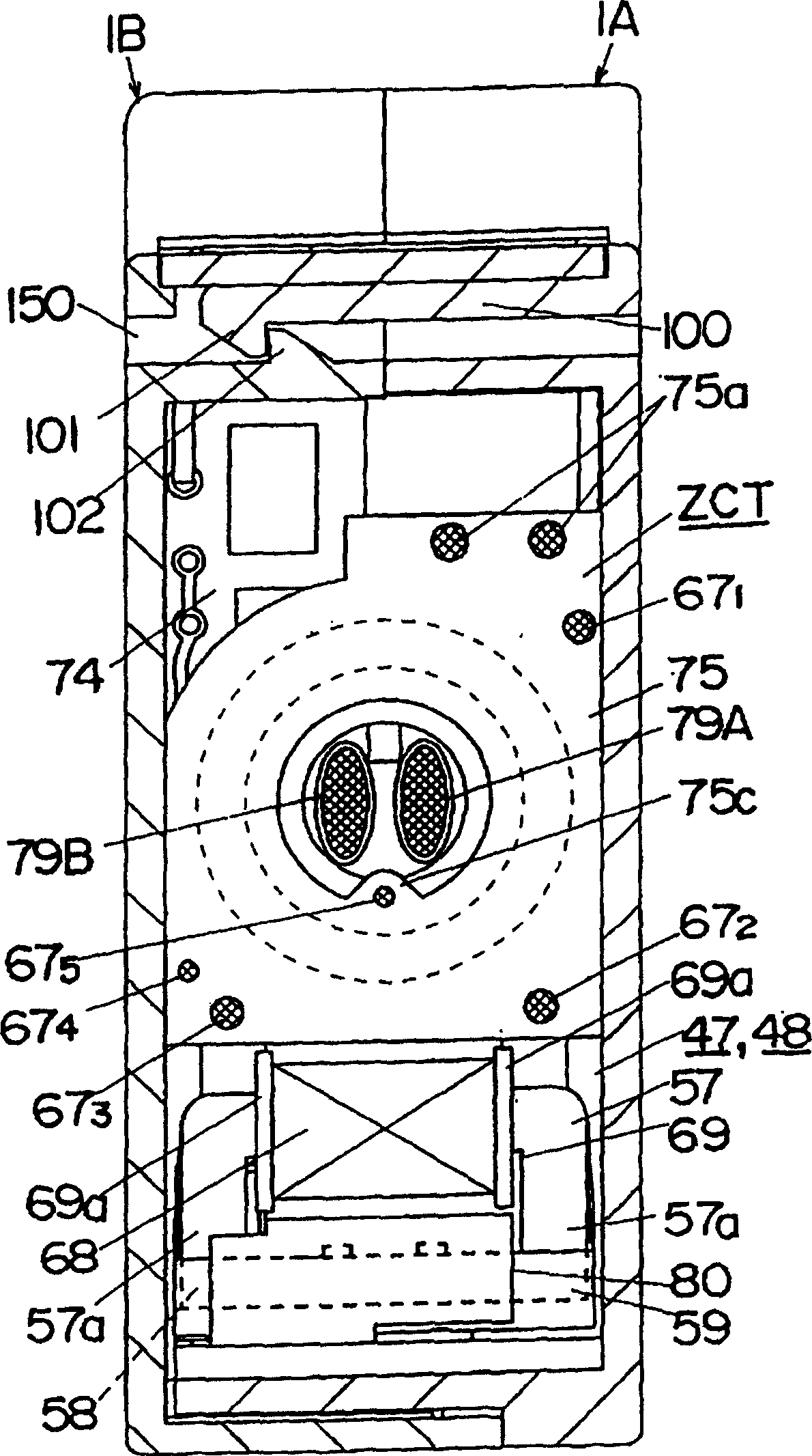 Leakage circuit breaker