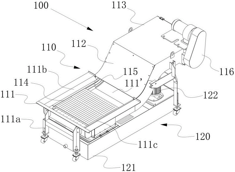 Cooling liquid recovery device integrating chip removal and circulation