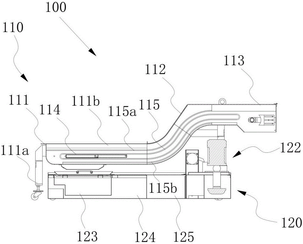 Cooling liquid recovery device integrating chip removal and circulation