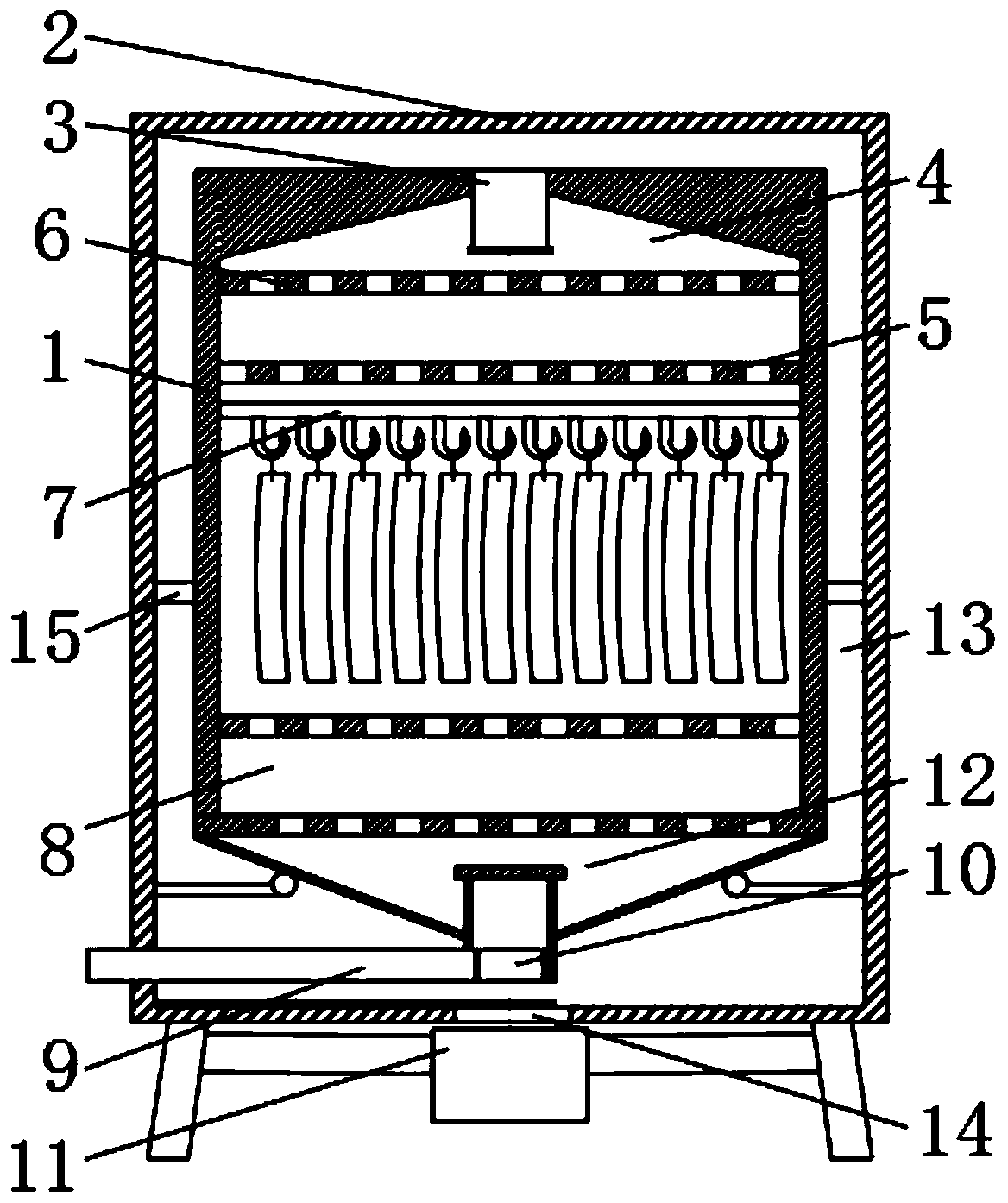 Device for making spotted pig preserved meat