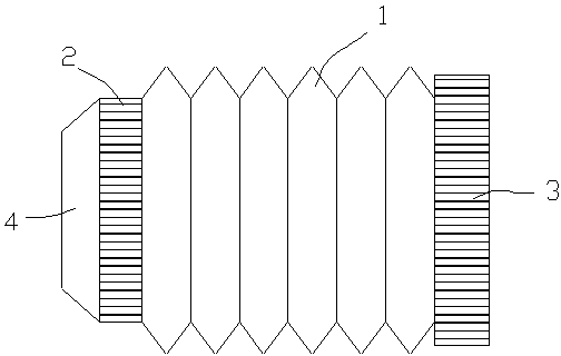 Shell connector of steering gear