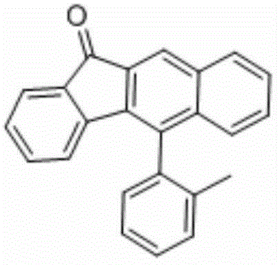 Method for preparing benzfluorenone compound by palladium as catalyst