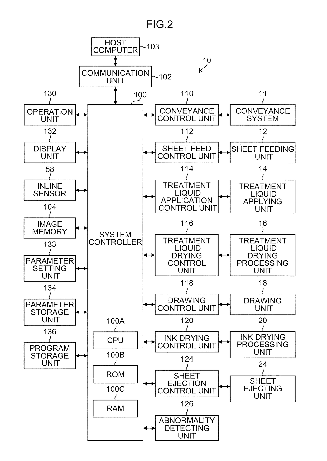 Image recording apparatus and parameter setting method