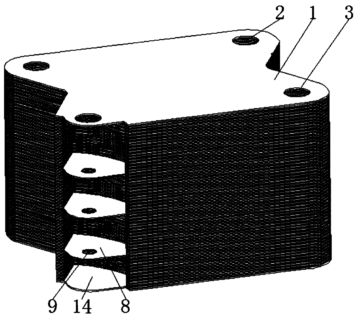 Integrated microchannel heat exchanger with liquid homogenizing device