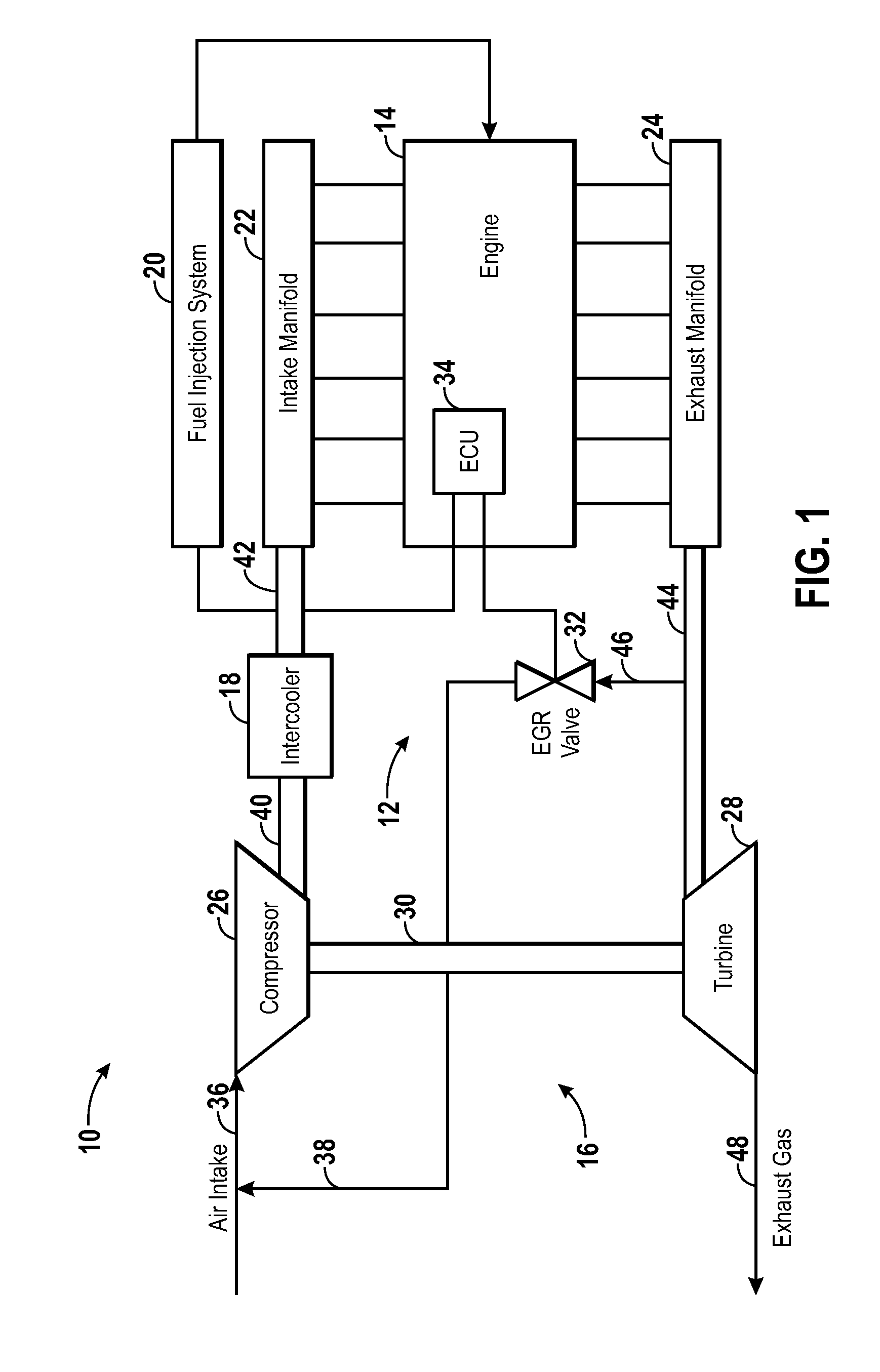 Locomotive Engine Exhaust Gas Recirculation System and Method