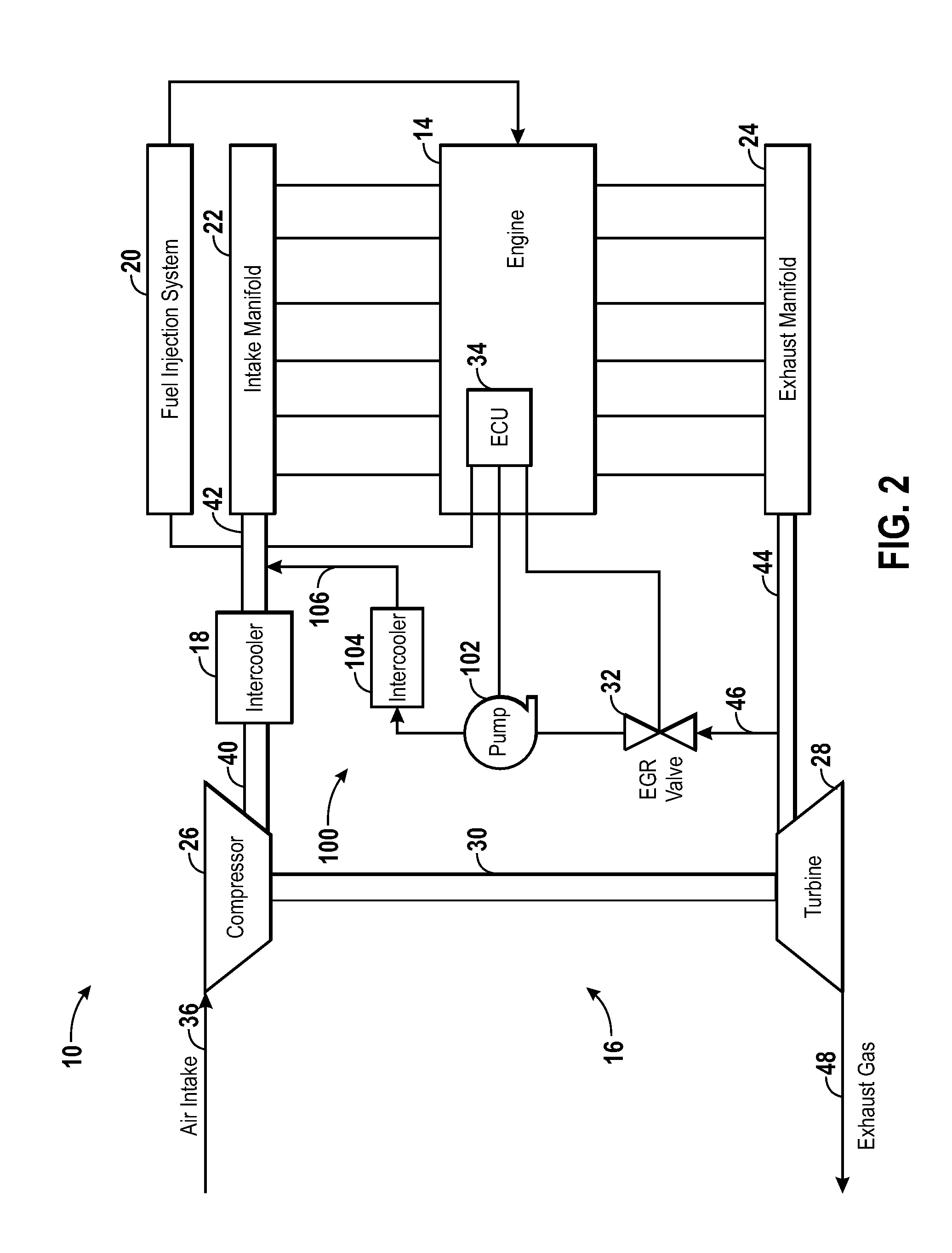 Locomotive Engine Exhaust Gas Recirculation System and Method