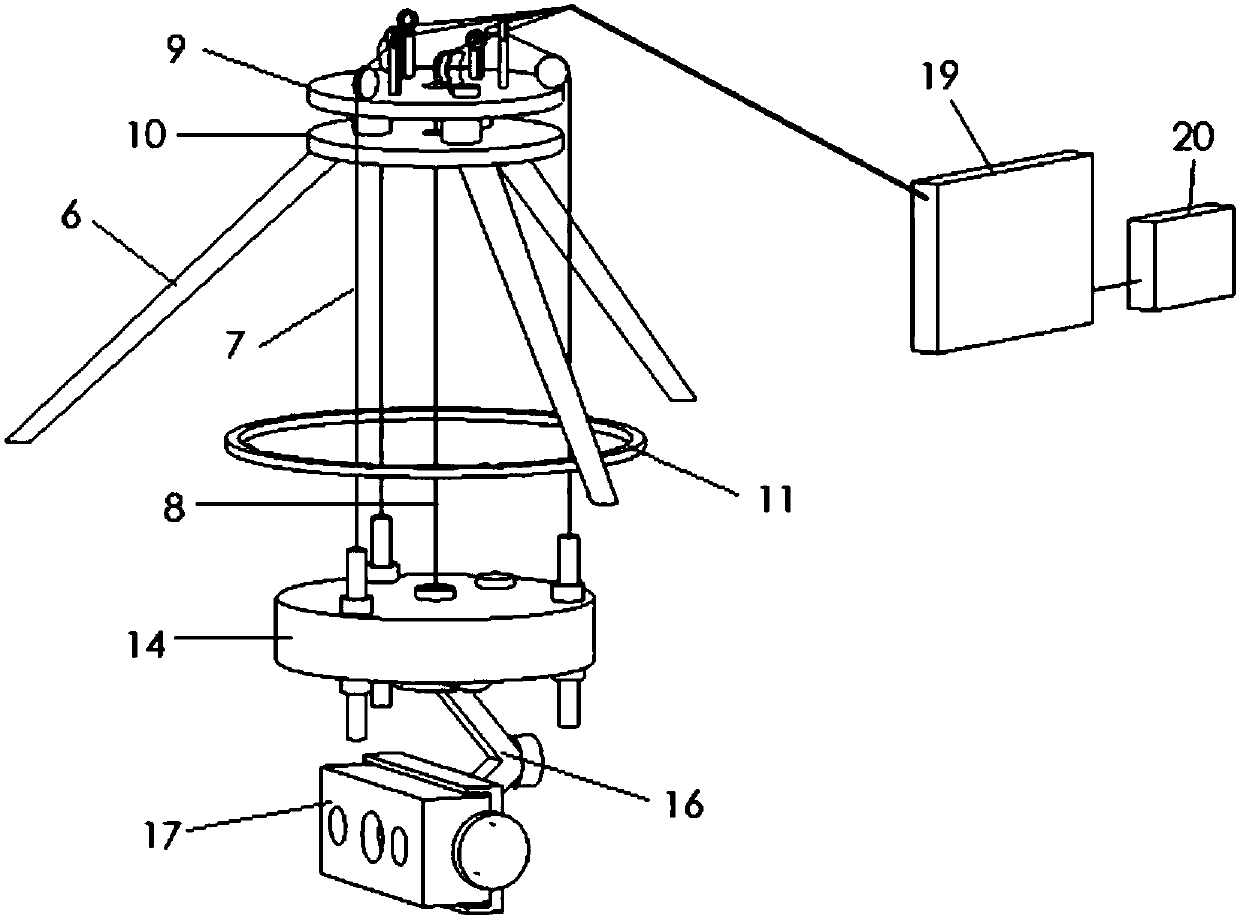 Stable type three-dimensional pile hole detector