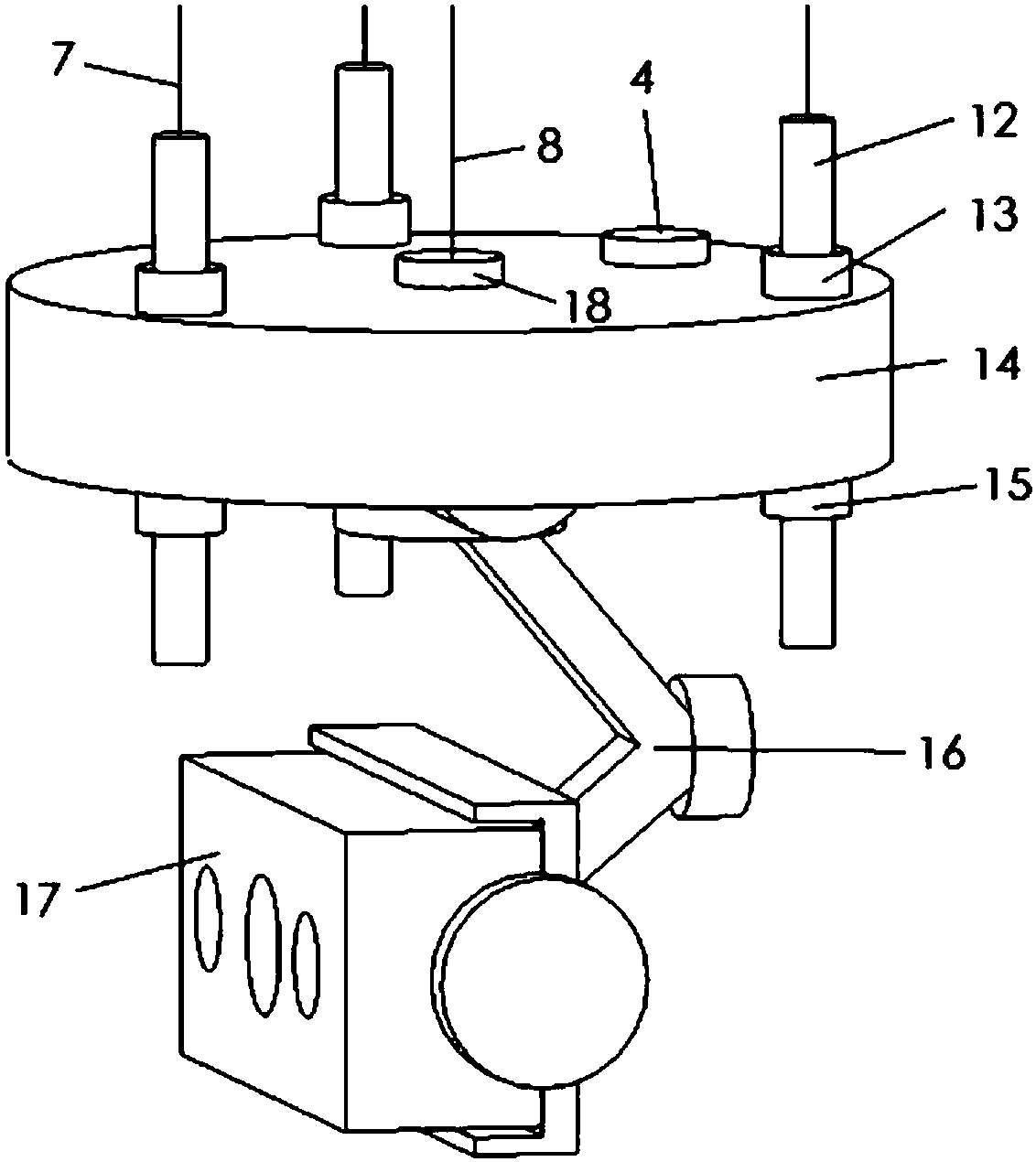 Stable type three-dimensional pile hole detector