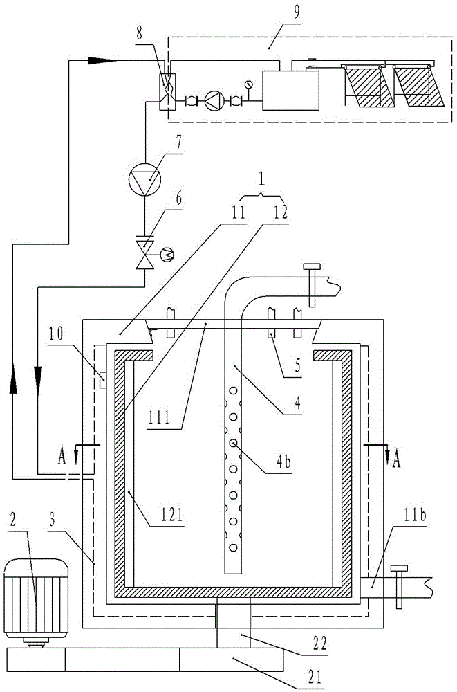 Edible fungus liquid medium stirring device