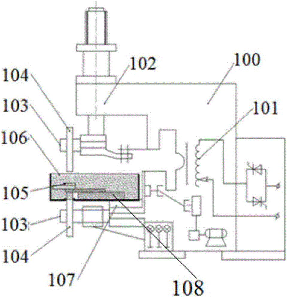 Underwater welding device and method for resistance welding