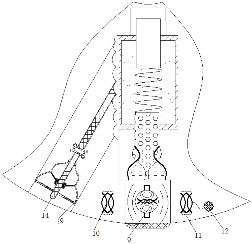 Textile fabric PH value detection device