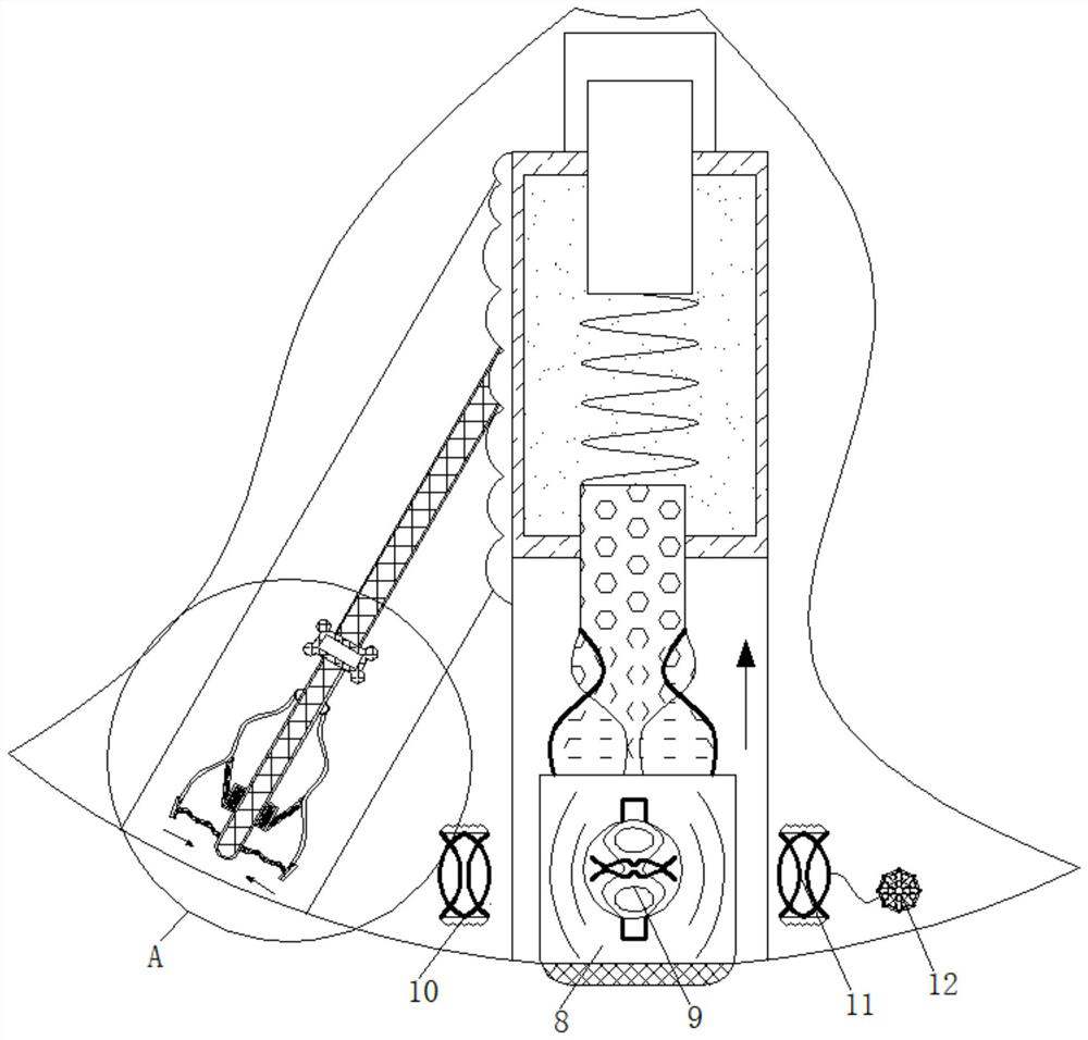 Textile fabric PH value detection device