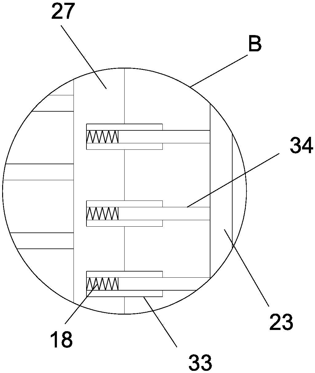 Efficient concrete stirring device for civil engineering construction