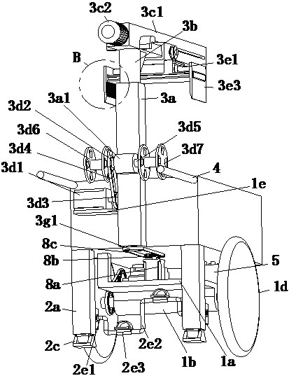 The structure of an electric brick truck