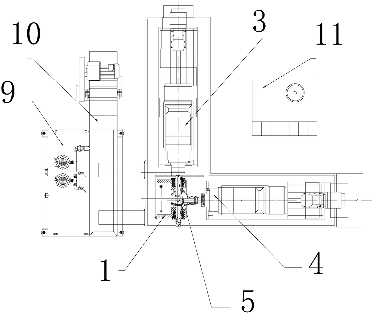 Special processing machine and processing method for auto decelerator shell