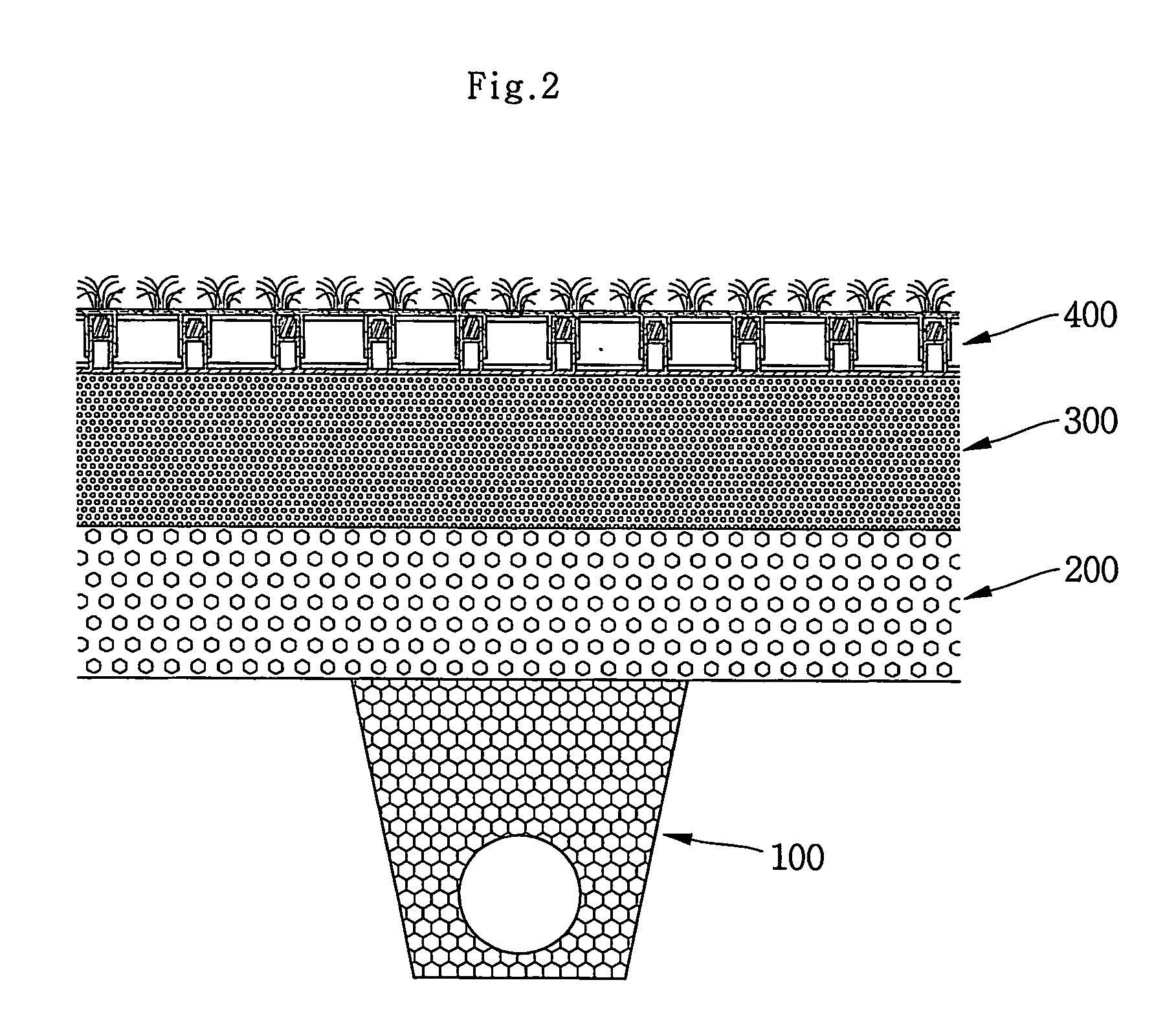 Surface structure for athletic fields