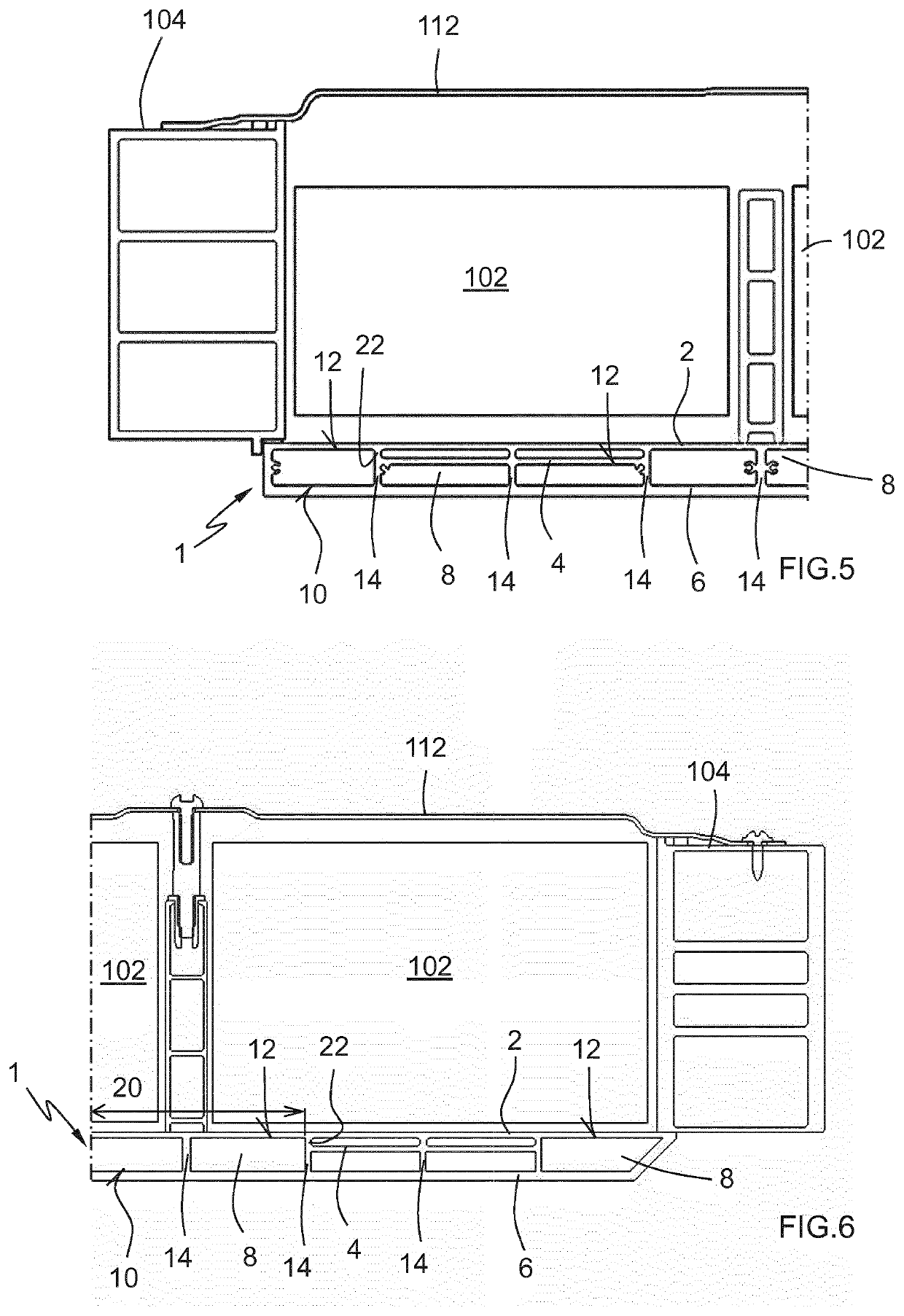 Battery box floor for electric vehicles and corresponding vehicle body