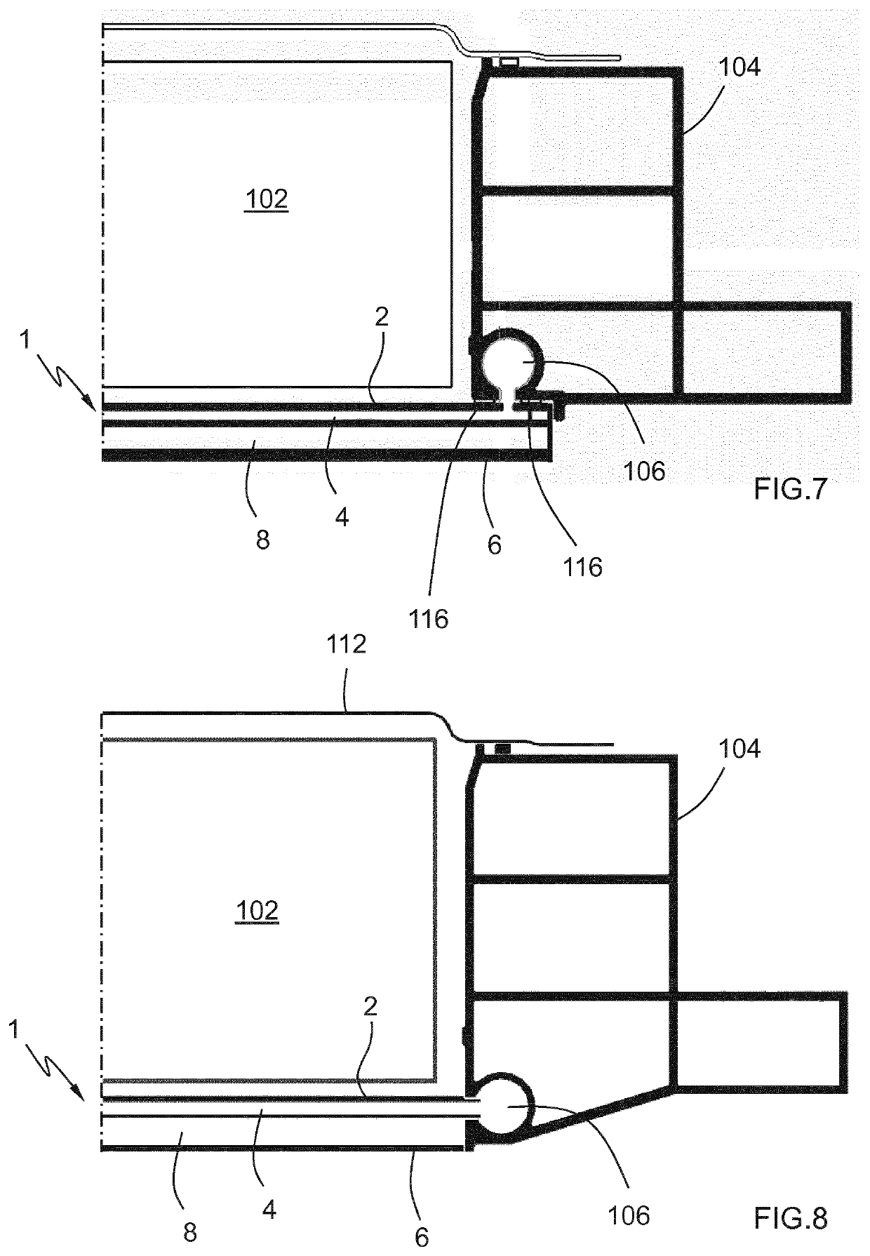 Battery box floor for electric vehicles and corresponding vehicle body