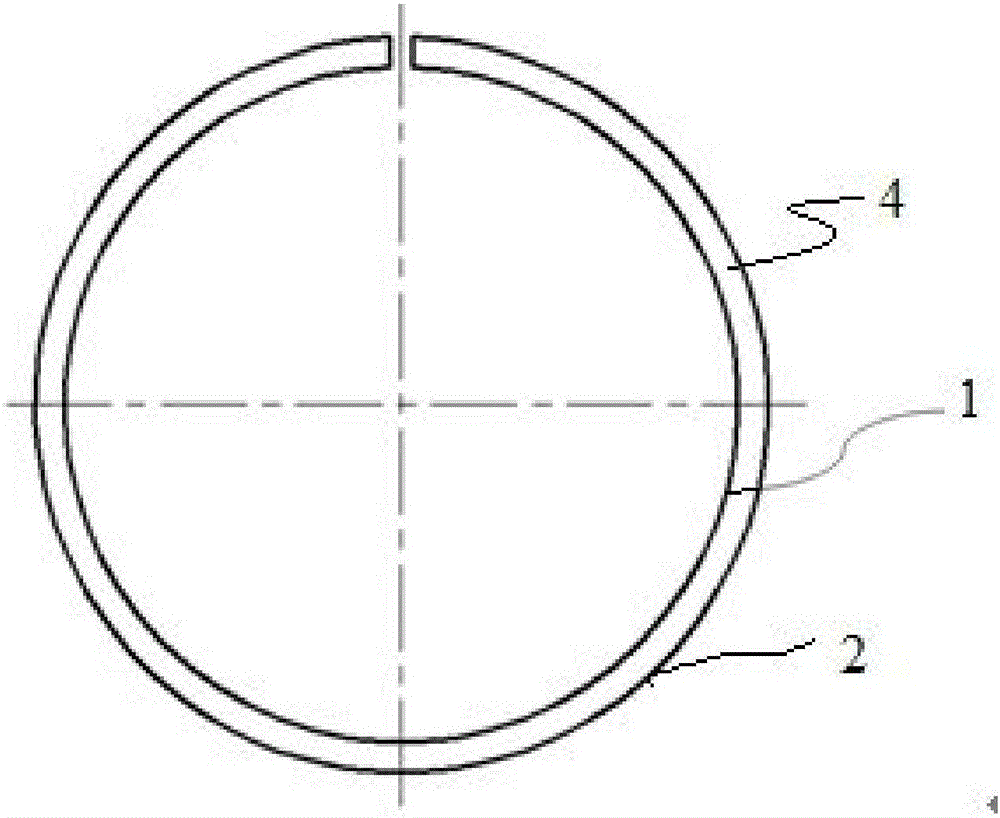 Piston ring of internal combustion engine and internal combustion engine provided with piston ring